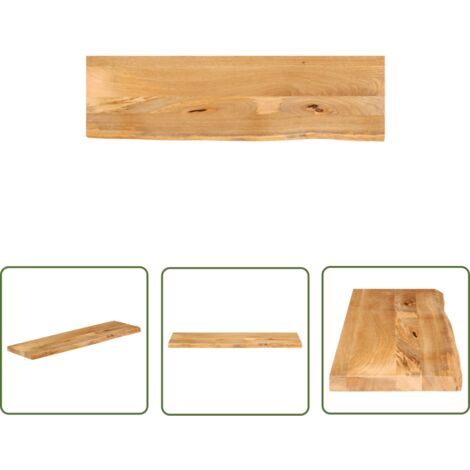 Plateau De Table, Dessus De Table, Table à Manger 120x40x3,8 Cm Bord Vivant Bois Massif Manguier Con399707 Design In 88421492