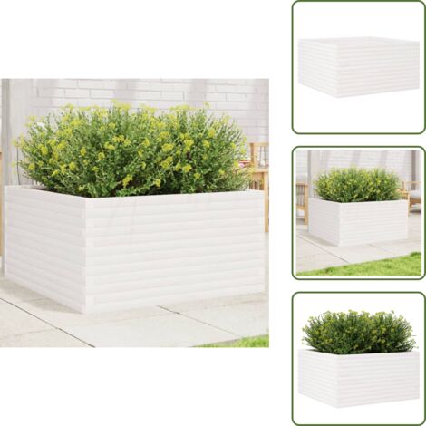 Pot de fleurs FURU Square Gris pour balcon