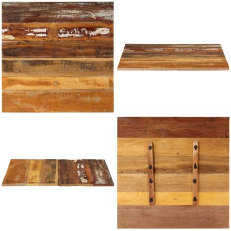 VidaXL Dessus de table 80x80x3,8 cm carré bois massif d'acacia, dessus