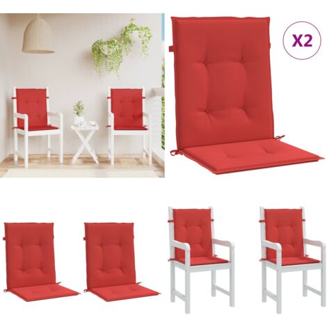 Lot De 2 Coussins De Chaise à Dossier Bas Beo - Respirants, Lavables, Fabrication UE Öko-Tex