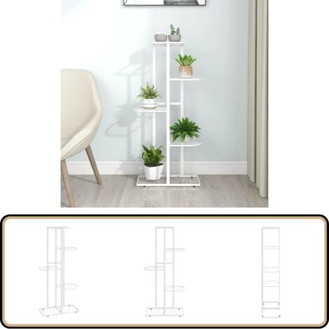 Support Pour Plantes à 6 Niveaux Pour Intérieur Et Extérieur