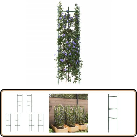 Outsunny Lot De 3 Cages à Tomates De 183 Cm, Treillis De Support