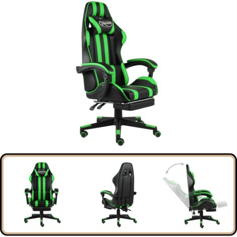 Chaise Gaming Toshilian RGB Rose Et Blanc - Similicuir Avec Repose-pieds LED