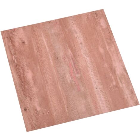 Panneau Mural Et Sol Autocollant PVC – Orange, Carré 30x30cm, Lot De 9 Pièces Tulup