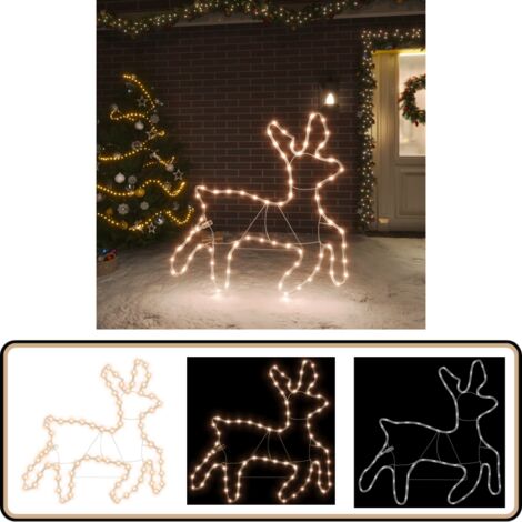 Figurine De Renne Lumineuse à LED, Pour L'extérieur, Renne Avec