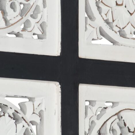 Panneau Mural Sculpté Main AFFARI OF SWEDEN – Gris/blanc Effet Détresse