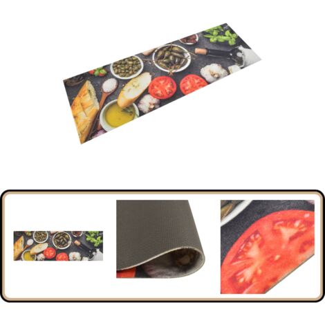 Tapis De Cuisine En Bambou Rembourré - Dimensions 40,6 X 119,4 Cm, Antidérapant, Lavable En Machine, Confort Mémoire De Forme