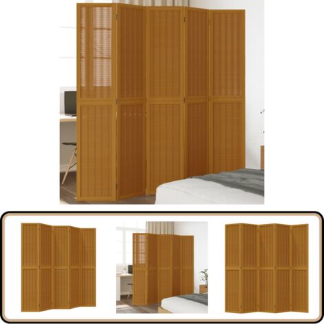 Vidaxl Cloison De Séparation 5 Panneaux Bambou 200 X 160 Cm VIDAXL