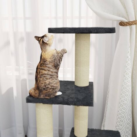 Griffoir Pour Chat Ovale 60x40x10cm - Sisal Et Carton, 2-en-1 (griffoir + Lit), Antidérapant
