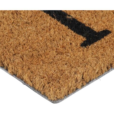 Relaxdays Paillasson caoutchouc, 40x60 cm, tapis Welcome porte entrée