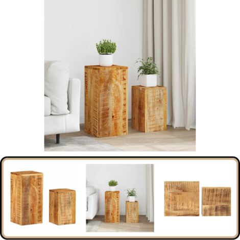 6 Supports En Bois Pour Plantes Aériennes – Présentoir En Forme De U – Décoration Bureau Table