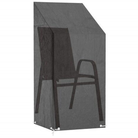 Housse De Chaise Papasan Gris 132 X 51 X 89 Cm - Protection Extérieure Anti-Poussière Pour Chaises En Osier Et Terrasse