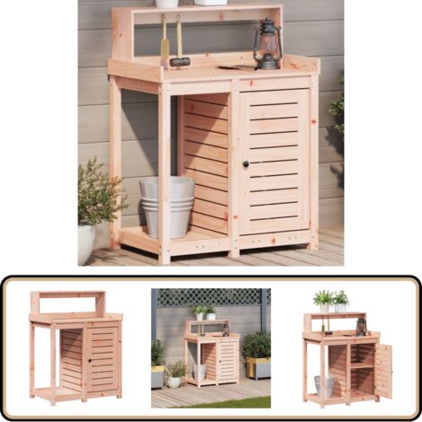 Table de Rempotage en Bois avec Plateau en Métal et 2 Étagères Ouvertes