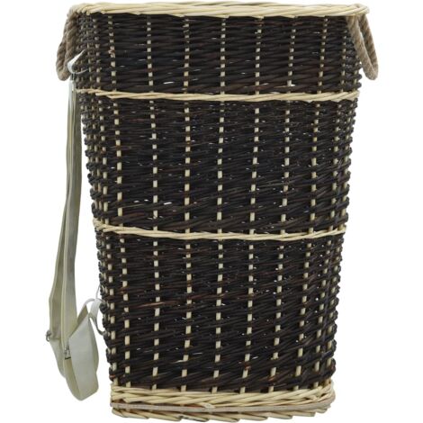 Sac à Dos Bois De Chauffage Sangles De Transport 44,5x37x50 Cm - Sac À Bois - Panier À Bois