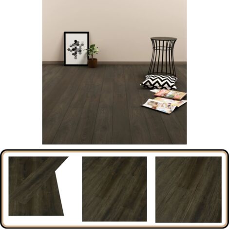 Lot De 10 Carreaux Autoadhésifs Cryntel EZ Parquet - Vintage Châtaigne - 12x12 (Neuf)