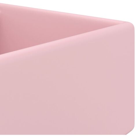 Lavabo Carré En Plastique Épaissi Rose - Multifonction Pour Linge, Vaisselle Et Ménage