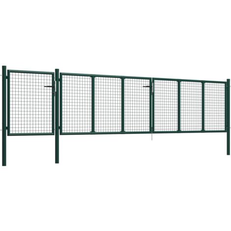 Porte De Jardin | Portillon Acier Vert 105x150 Cm
