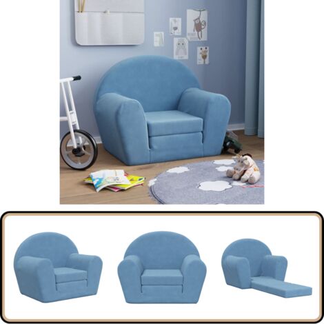 decalsweet Canapé pliable pour enfants 2 en 1 convertible en chaise