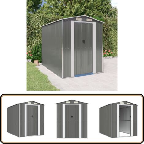 Abri à Bois Extérieur VidaXL - Acier Galvanisé 330x84x152 Cm - Stockage Bois De Chauffage Sec Et Aéré