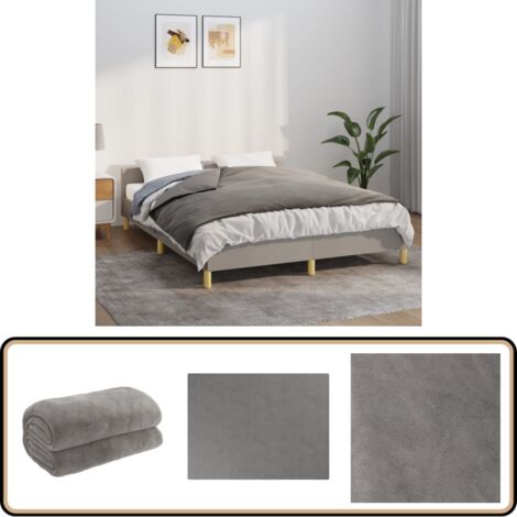 Couverture Lestée 220x240 Cm 11kg - Respirante Et Confortable Pour Sommeil Profond - Crème Clair