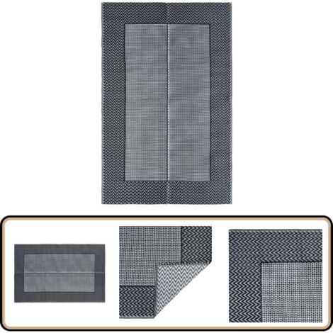 Tapis D'extérieur ARAKIL Gris 160x230 Cm PP VidaXL - Jardiland