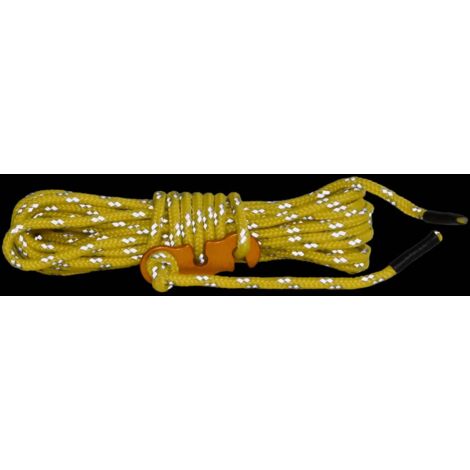 Lot De 4 Tendeurs Réfléchissants 4 M Avec Cliquet - Pour Tente, Bâche, Camping, Jardinage (charge 68 Kg)