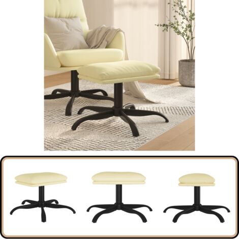 Repose-Pieds Cuir noir Jack Vintage | Cosy Home Design