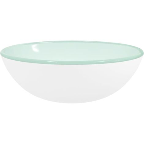 Évier Bassin moderne - Lavabo Verre trempé 35x12 cm Transparent - Lavabo de salle de bain à