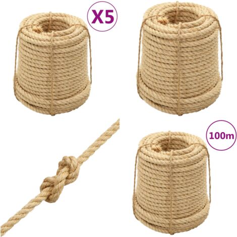 VidaXL Corde 100 % Sisal 12 Mm 25 M - Bâches Et Sangles - Achat & Prix