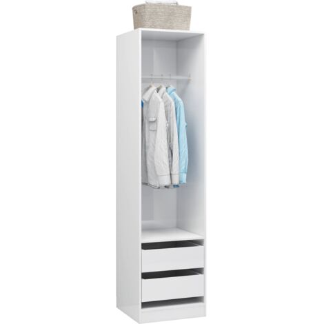 Secrétaire Commode Bureau Compact Avec Tiroirs – Blanc Mat, Bois D'ingénierie, 98x124x42 Cm
