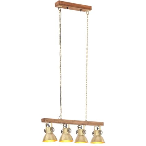 Plafonnier Suspension Nautique Jaune Laiton/aluminium - Décoration Marine, Neuf