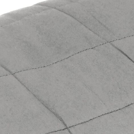 Couverture Lestée 13 Kg VidaXL – Anti-Stress, 200x200 Cm, Grise, En Coton