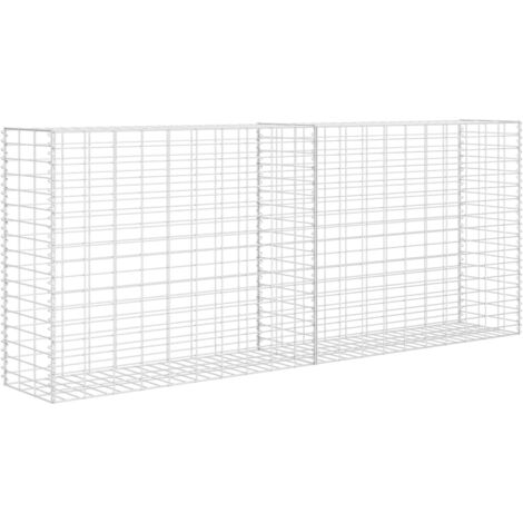Panier à Gabion En Forme De U 160x20x150cm Acier Vida XL