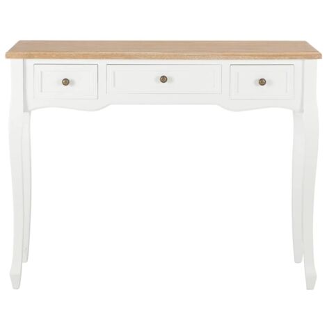 Table Console Et Coiffeuse Blanche - Table D'appoint élégante