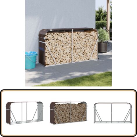 Range Bûches Métal Oxeo 244 Cm - Capacité 300 Kg - Intérieur/Extérieur