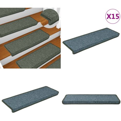 Lot De 4 Tapis D'escalier Antidérapants - 26x75 Cm, Gris, PVC, Muets, Pour Enfants/personnes âgées
