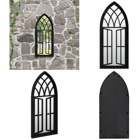 VidaXL Miroir Noir 100x45 cm Fer pour utilisation à l'intérieur - Maison