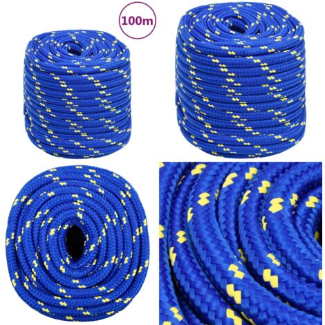 Corde bleue | Polypropylène | 30 m de long x 6 mm de diamètre