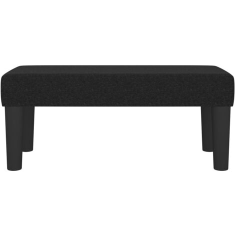 Banc Noir 70x30x30 cm Tissu - Banc Design - Banc Moderne - Banc Salle À Manger - Banc Entrée - Banc Rangement