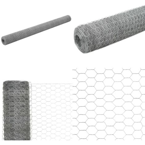 Grillage Métallique 7x7 Mm - Galvanisé Et Zingué - 0,9x15 M - Pour Volière, Anti-taupes, Clôture Lapin Et Jardin