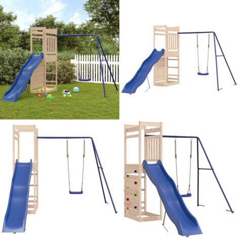 Aire de jeux d'extérieur bois de pin massif - Jeux D'extérieurs - Aire De Jeux - Bois - Enfant - Jouet Extérieur - Home & Living (1/5)