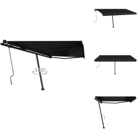 Abri Voiture Pliable Extérieur - Auvent Rétractable Acier Inox - Protection Contre Intempéries, UV - 9