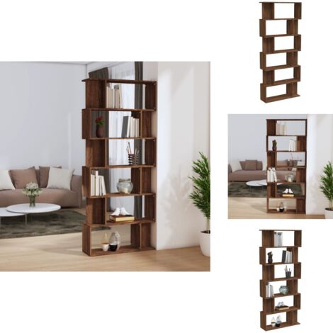 Vidaxl Bibliothèque Chêne Marron 36x30x171 Cm Bois D'ingénierie VIDAXL
