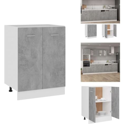 Armoire De Plancher Chêne Sonoma 60x46x81,5cm Bois D’ingénierie