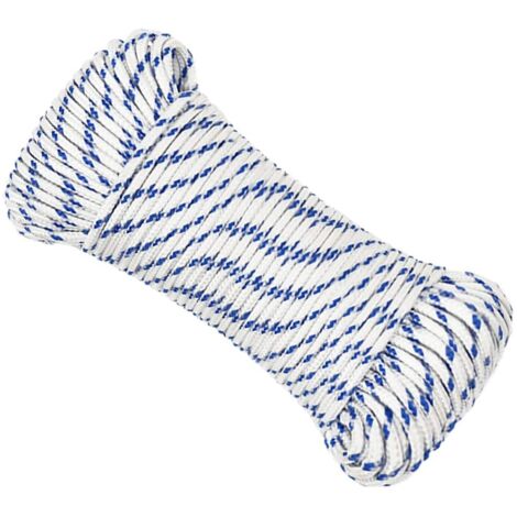Corde De Bateau Blanche En Polypropylène - 16mm X 25m, Idéale Pour L'amarrage Et Le Gréement