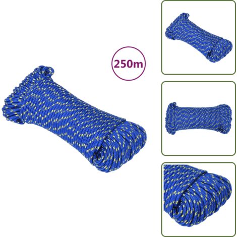 Corde De Bateau Blanc 4 Mm 100 M Polypropylène - Corde De Bateau Blanc 4 Mm 100 M Polypropylene Corde De Bateau Cordes De Bateau Corde Corde Tressee 86597965