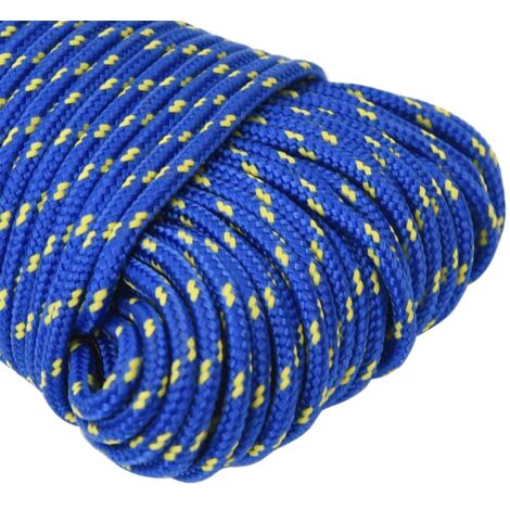CABLEPELADO PEELING Corde Tressée En Polypropylène | Corde En Nylon Tressé | Corde Pour Auvents, Stores, Serres, Drapeaux, Bricolage, Nautique, Pêche Et Amarrage | Dimensions : 6 Mm X 10 Mètres