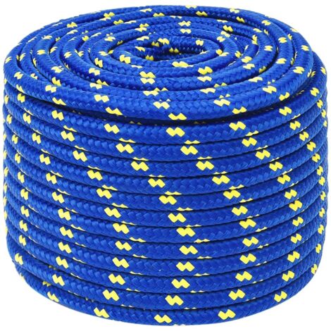 Cyclingcolors 1x Cordon Cordelette Tressée 4 Mm 25 M Polypropylène