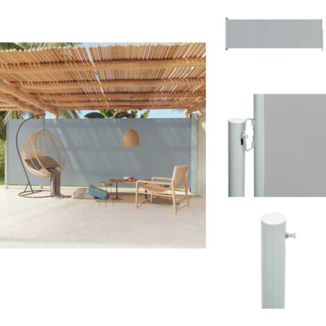 Melko Store Latéral Pour Terrasse Noir Idéal Pour La