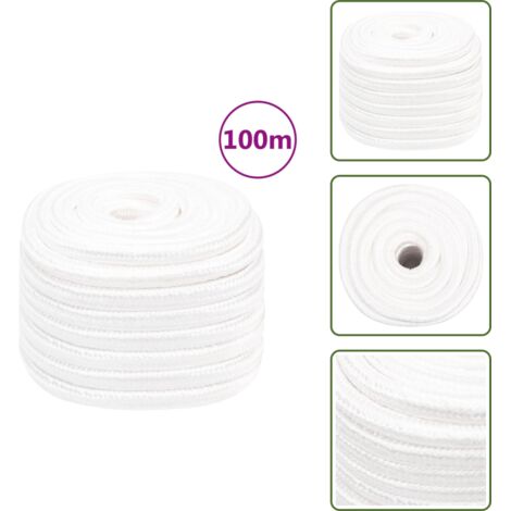 FHE - Corde de bateau Blanc complet 12 mm 100 m Polypropylène - DX3357 - Bricolage